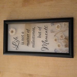 Framed Sentiment Wall Picture